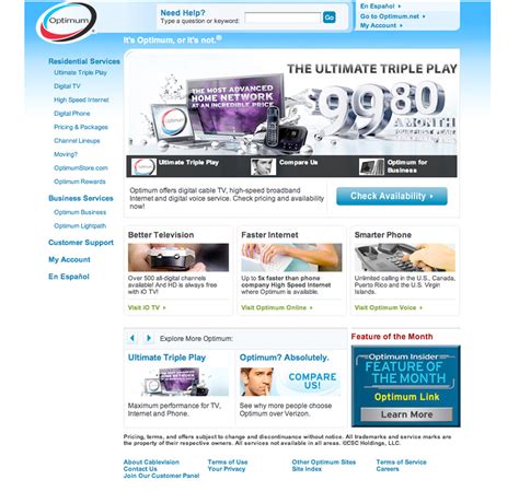 Tom Bellissimo's Online Portfolio: Optimum Home & Optimum Store