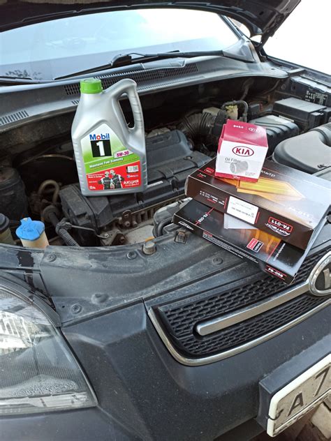 Замена масла. — KIA Sportage (2G), 2 л., 2008 года | плановое ТО | DRIVE2