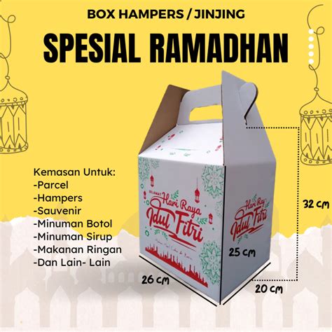 Jual Box Parcel Lebaran 26x20x25 Cm Kardus Parcel Lebaran Idul