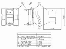 Hyperline SIP2-1K-M45-45 Вставка 45x45 (аналог Mosaic) для 1 модуля ...