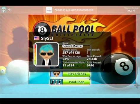 Miniclip Ball Pool Slysli Grandmaster Snipit Avi Youtube