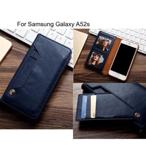 Samsung Galaxy A52s Case Slim Leather Wallet Case 4 Cards 2 ID Magnet