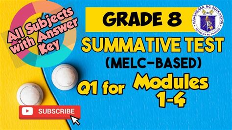 Grade 8 Melc Based Summative Test Quarter 1 For Modules 1 4 All 25137 Hot Sex Picture