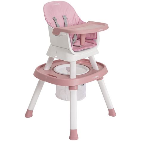 Cadeira Alimentação Kiddo - Cadeira de Alimentação 12 em 1 Vanilla Rosa Kiddo
