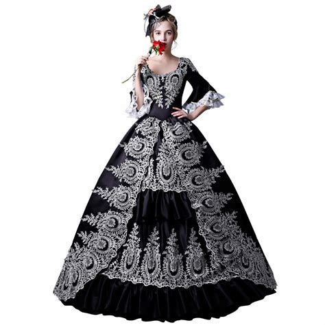 Kemao Medieval Dress Baroque Marie Antoinette Dresses Renaissance