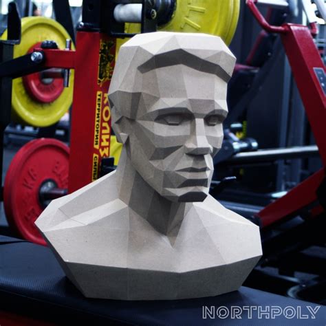 Arnold Schwarzenegger Head Papercraft, Pdf, Gurko, Pepakura, Template ...