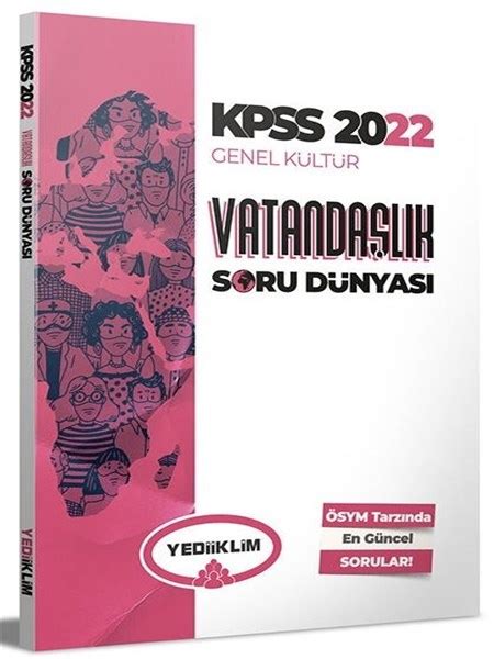 KPSS Kitapları Yediiklim 2022 KPSS Genel Kültür Vatandaşlık Soru