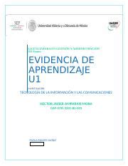 GTIC U1 EA PARN docx LICENCIATURA EN GESTIÓN Y ADMINISTRACIÓN DE