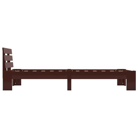 Vidaxl Bedframe Massief Grenenhout Donkerbruin X Cm Leen Bakker