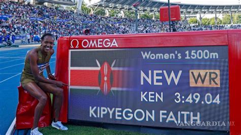 Faith Kipyegon Rompe Récord Mundial En Los 1 500 Metros