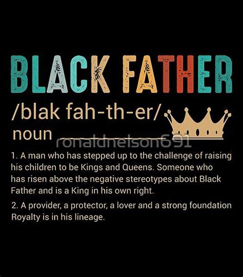 A Black Father Poem With A Crown On It