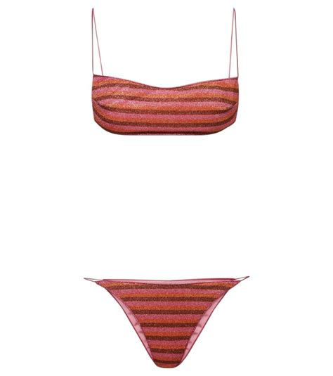 Oséree Lumière striped bikini Oseree