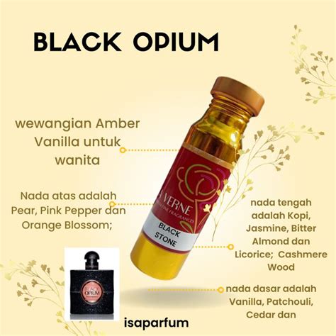 Jual Parfum Viral Wanita Black Opium Black Stone 100ml Aroma Amber