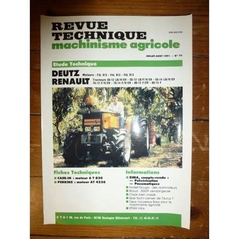 Revues Techniques Agricoles Des Renault