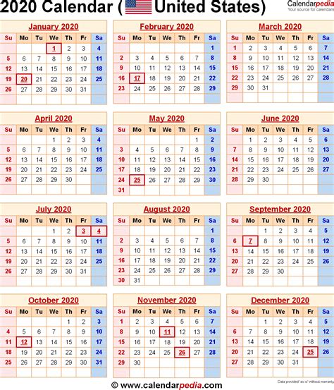 2020 Planner Weekly And Monthly Calendar January 3
