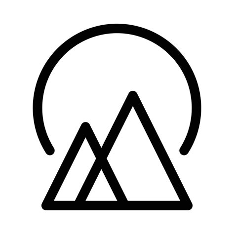 Simple Mountain Logo Design Suitable For Outdoor Community Mountain