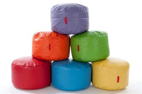 Kids Bean Bag Footstool Fun Chill Out Poufee Round Foot Rest Stool Rest Toy