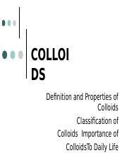 Understanding Colloids Properties Classification Importance