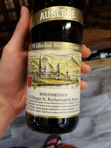 2013 Wilhelm Bergmann Binger St Rochuskapelle Auslese Vivino United