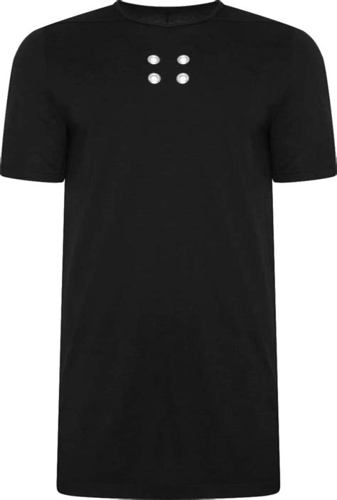 Rick Owens Drkshdw Black Eyelet Edfu T Shirt Inc Style