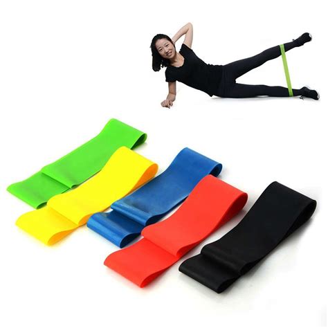 Faixas Elasticas Mini Band Kit 5 Exercicios Em Casa Extensor Academia