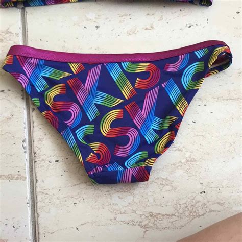 Victorias Secret Rainbow Secret Kiss Bandeau Bikini Gem