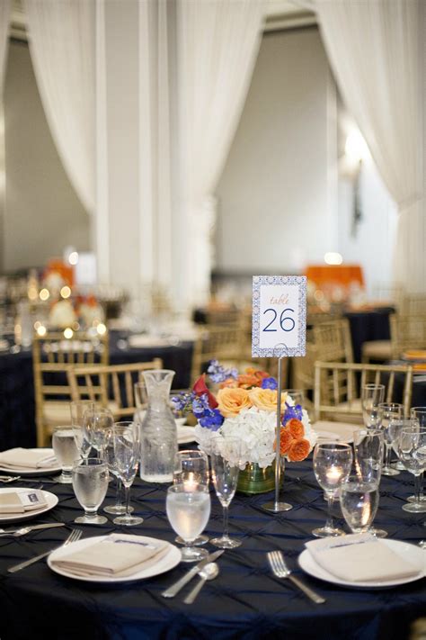 blue table decor