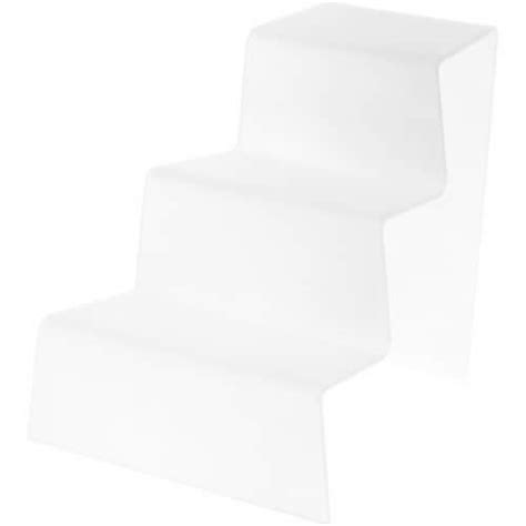 Plymor Frosted Acrylic Tapered Display Stairs 9 25 H X 9 W X 9 75 D 9 25 X 9 1 Pack Food