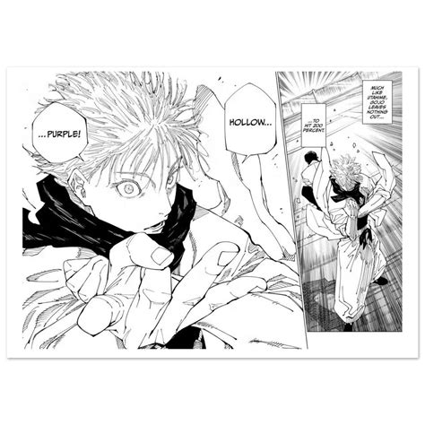 Gojo Satoru Hollow Purple Poster – Jujutsu Kaisen Anime Wall Art Print