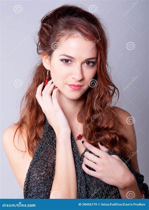 Beautiful Fashionable Half Naked Elegant Girl Stock Image Image Of Skin Hair
