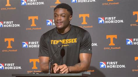 Tennessee Football Joshua Josephs Discusses Start Of Vols Fall Camp