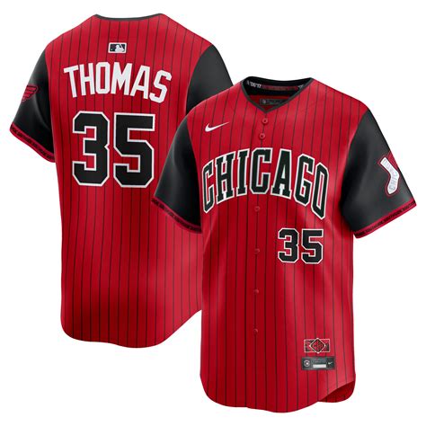 Frank Thomas Chicago White Sox Red Black 2025 City Connect Limited Jersey