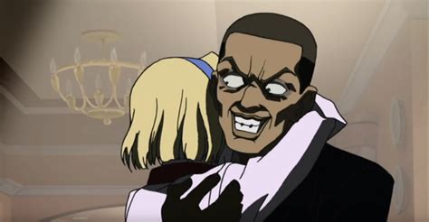 Boondocks "Stinkmeaner" character showing his true face behind her back ...