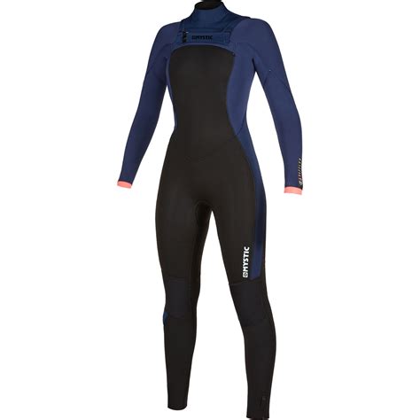 2019 Mystic Womens Dazzled 32 Double Chest Zip Wetsuit 200023 Navy Wetsuits Wetsuit Outlet