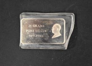 25 Grams 999 Silverbar