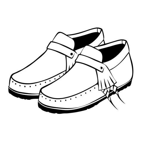 moccasins, illustration line art 50998859 Vector Art at Vecteezy