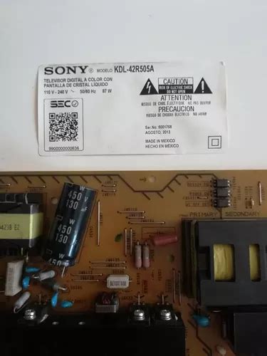 Tarjeta Placa Fuente Televisor Sony Kdl 42r505a Kdl 42r505a Cuotas