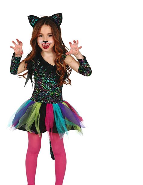 Costume Leopardo Arcobaleno Bambina Costumi Bambini E Vestiti Di