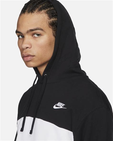 Nike Club Fleece Mens French Terry Color Blocked Hoodie