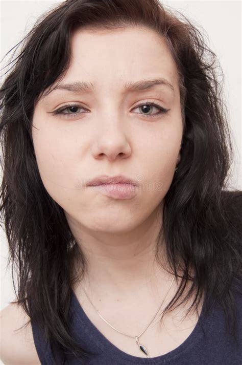 Pigtail Brunette Girl Stock Image Image Of Caucasian 13483357