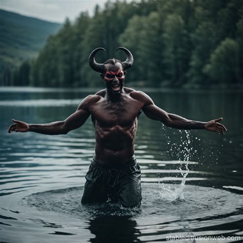 Dancing Demon On Water Stable Diffusion Online