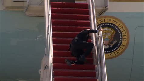 President Joe Biden Is 100 Fine After He Tripped On Stairs Boarding