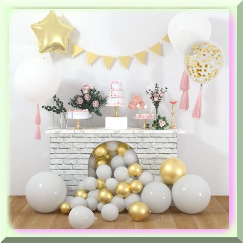 Pure Elegance Balloon Garland Kit 84 Pcs Pastel White Balloon Pack