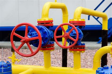 pipeline equipment   natural gas compressor station stock photo