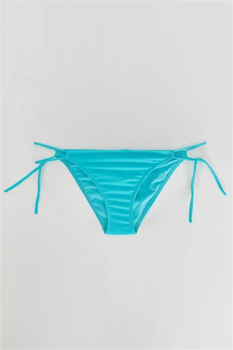 Acik Mavi Yandan Ipli Bikini Alti