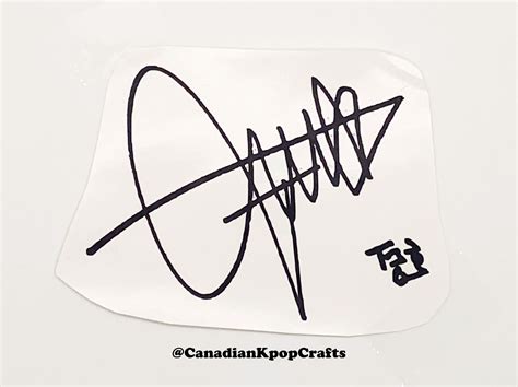 ATEEZ Signatures Autographs Kpop Vinyl Decals Etsy