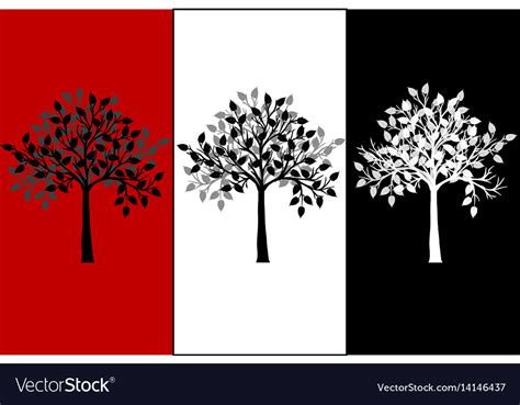 abstract tree canvas royalty  vector image