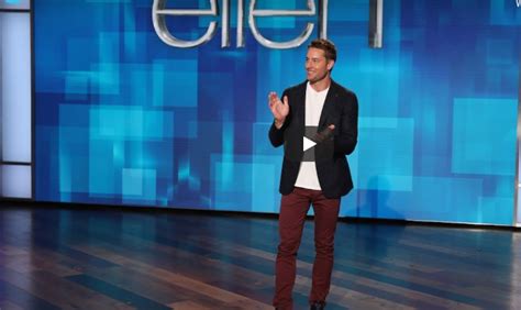 Justin Hartley Guest Hosts ‘the Ellen Degeneres Show Michael Fairman Tv