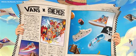 【ONE PIECE】VANSが初コラボ 野性爆弾くっきー！の作品も登場 これまでの冒険を辿るコンセプトの注目アイテムがずらり｜Real