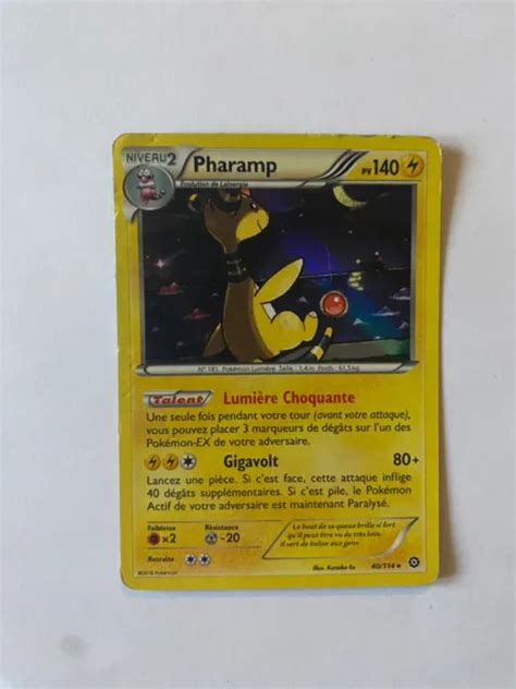 CARTE POKÉMON Pharamp 40 114 Offensive Vapeur HOLO EUR 1 00